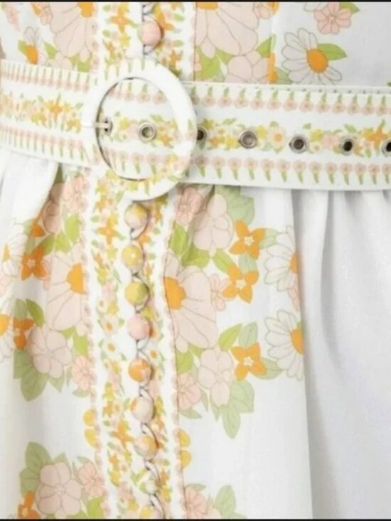 NWT - Beulah Leila Floral Retro Dress, Belted, Button Up Tuckernuck Exclusive - Picture 13 of 13